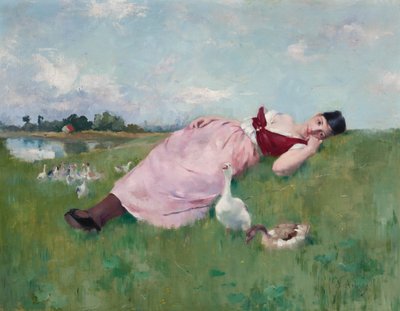 The Goose Girl de Albert Emile Artigue