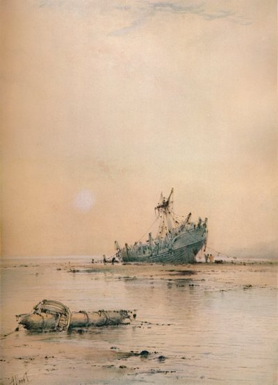 Maré baixa em Leigh, c1899 de Albert Ernest Markes