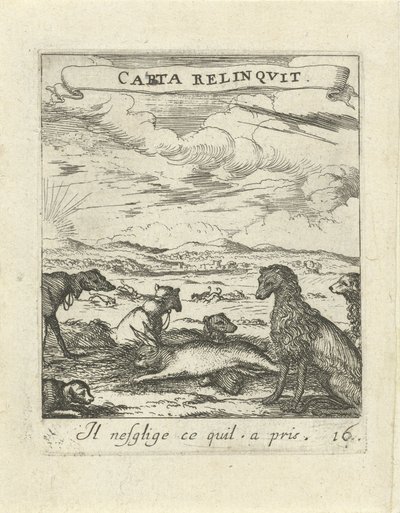 paisagem com cachorros Moralizing Love Emblems (título da série) Devises et emblèmes d