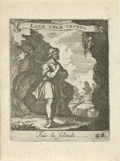 Homem em uma caverna Moralizing Love Emblems (título da série) Devises et emblesmes d