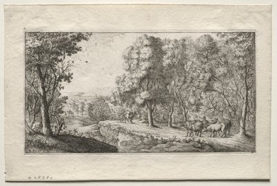 A estrada na fronteira dos bosques de Albert Flamen