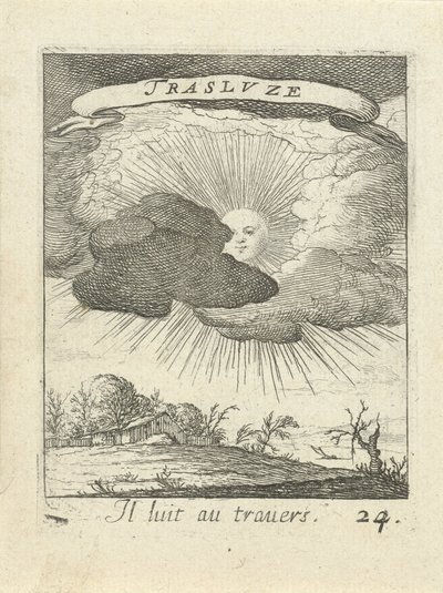Sol atrás das nuvens
Emblemas moralizantes do amor (título da série)
Devises et emblesmes d