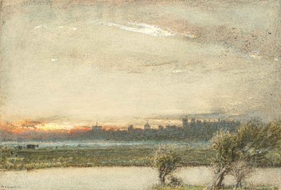 Castelo de Arundel, Sussex (aguarela) de Albert Goodwin