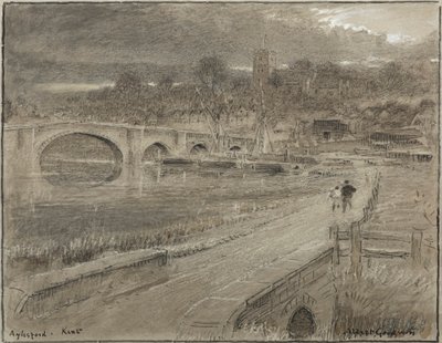 Aylesford, Kent (aguarela) de Albert Goodwin