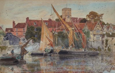 Aylesford no Medway de Albert Goodwin