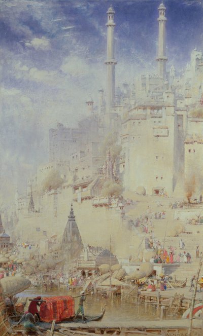 Benares (também conhecido como Varanasi) de Albert Goodwin