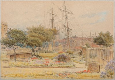 Bristol (aguarela com caneta e tinta sobre papel colorido) de Albert Goodwin