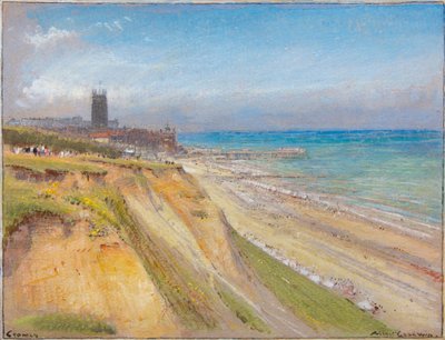 Cromer (aguarela com aguarela e lápis sobre papel colorido) de Albert Goodwin