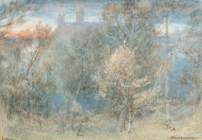 Durham (aguarela) de Albert Goodwin