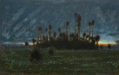Pirilampos, Jamaica (aguarela com aguarela) de Albert Goodwin