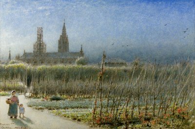 Feijão Francês de Caudebec, Normandia de Albert Goodwin