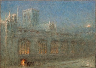 A Igreja do Campanário, York (aguarela) de Albert Goodwin