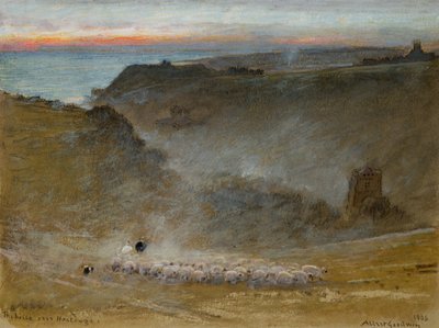 As colinas sobre Hastings, 1906 de Albert Goodwin