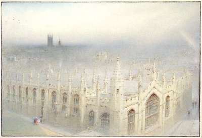 A Chuva do Céu, 1922 (wc com bodycolour no papel) de Albert Goodwin