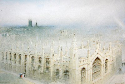 A Chuva do Céu, All Souls, Oxford de Albert Goodwin