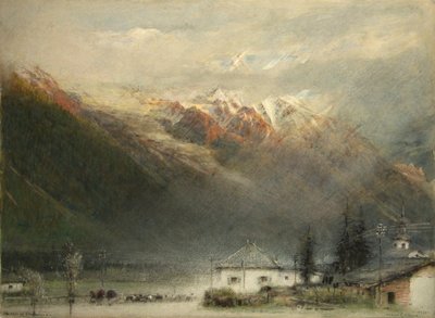 O Vale de Chamonix de Albert Goodwin