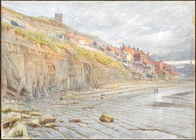 Whitby (aguarela com tinta) de Albert Goodwin