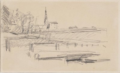 Kronborg visto do oeste de Albert Gottschalk