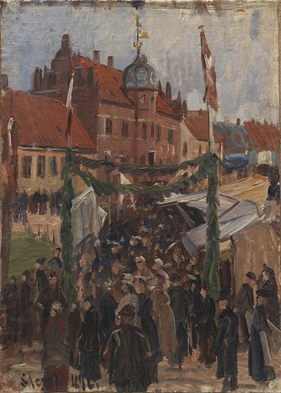 Mercado em Stege Torv de Albert Gottschalk