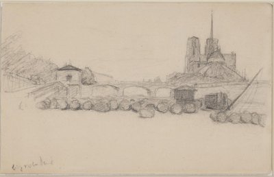 Notre Dame vista do leste de Albert Gottschalk