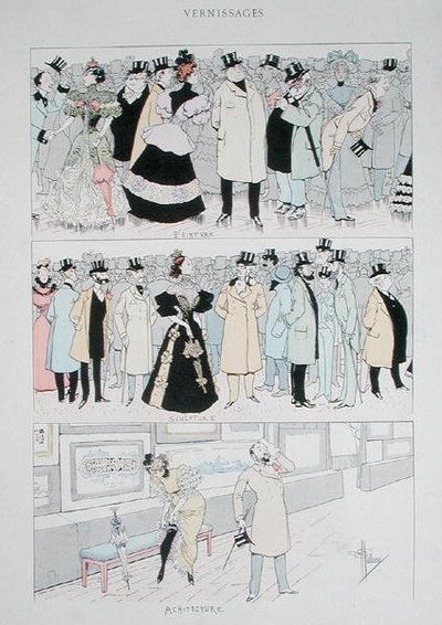 Galeria Aberturas, c.1900 (cor litho) de Albert Guillaume
