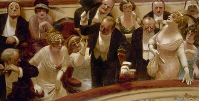 Os retardatários, ca. 1914 (óleo sobre tela) de Albert Guillaume