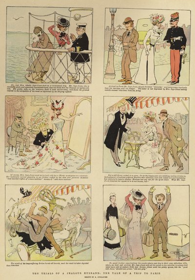 Os julgamentos de um marido ciumento, o conto de uma viagem a Paris de Albert Guillaume