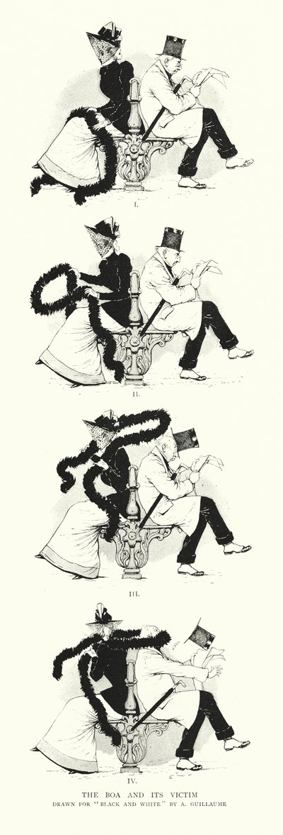 A jiboia e a sua vítima (gravura) de Albert Guillaume