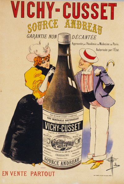 Vichy-Cusset - Fonte Andreau, c. 1895. de Albert Guillaume