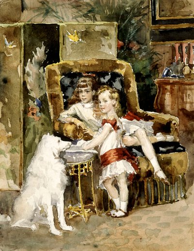Grão-Duque Michael Alexandrovich da Rússia 1878-1918 e Grã-Duquesa...1875-1960. de Albert Gustaf Aristides Edelfelt