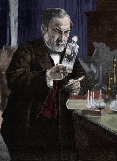 Retrato de Louis Pasteur (1822-1895), químico e biólogo francês. Da pintura de Aristide Albert Gustaf Edelfelt (1854-1905) do Musee d