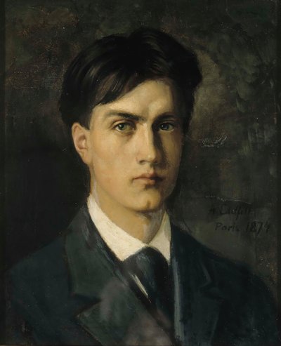 Autorretrato, 1874. de Albert Gustaf Aristides Edelfelt