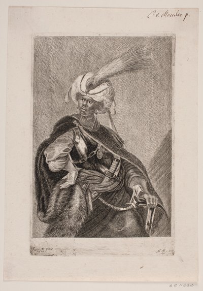 Um africano negro em armadura de Albert Haelwegh