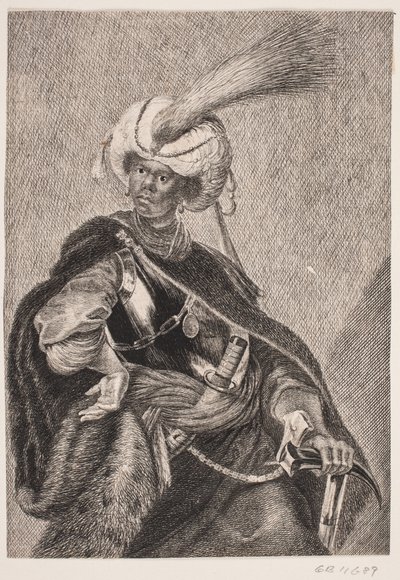 Um africano negro em armadura de Albert Haelwegh