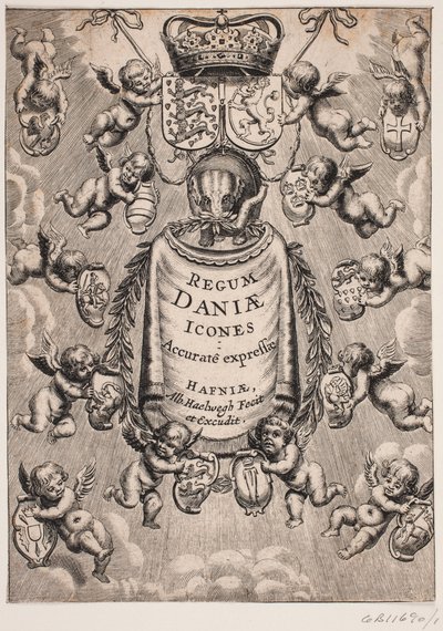 Titelblad til "Os Reis da Dinamarca Icons", 1646 de Albert Haelwegh