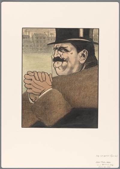 Projecto de caricatura política: o capitalista de Albert Hahn (I)