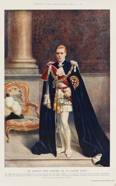 O Rei Eduardo VIII como Príncipe de Gales de Albert Henry (after) Collings