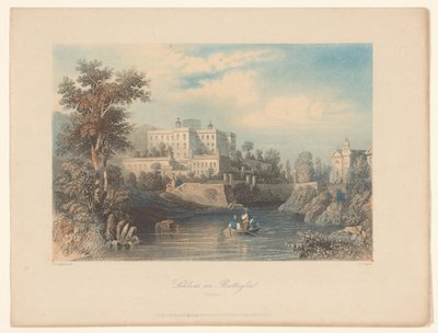 Vista do Castello del Catajo em Battaglia Terme Castelo de Battaglia (Pádua) (título no objeto) de Albert Henry Payne