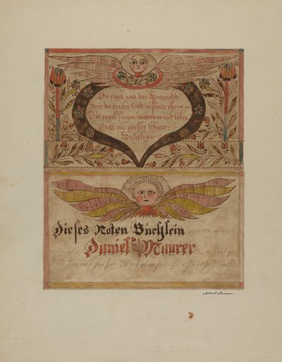 Manuscrito e Miniatura, c. 1937. de Albert J. Levone