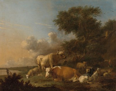 Paisagem com Gado de Albert Jansz Klomp