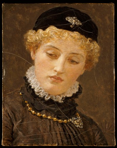 Ellen Terry como Portia em "O Mercador de Veneza", c.1885 de Albert Joseph Moore
