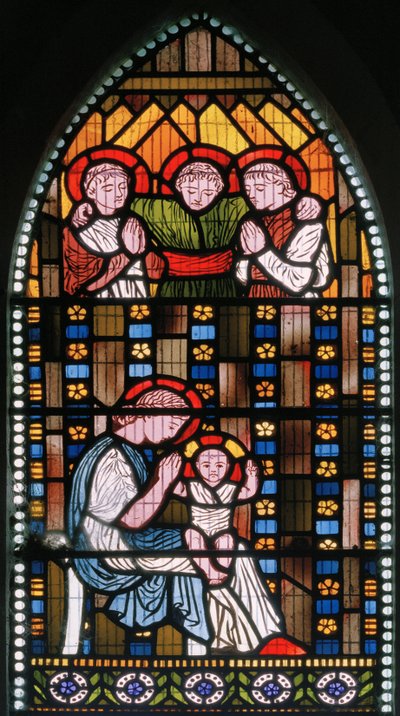 Madonna and Child, 1862 (vitral) de Albert Joseph Moore