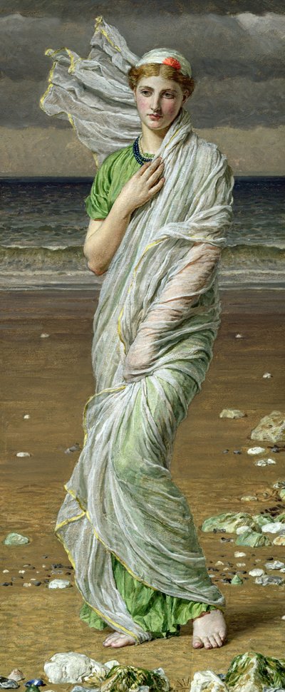 Cascas do mar (óleo sobre tela) de Albert Joseph Moore