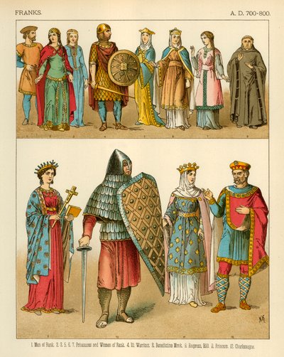 Francos 700-800 AD de Albert Kretschmer