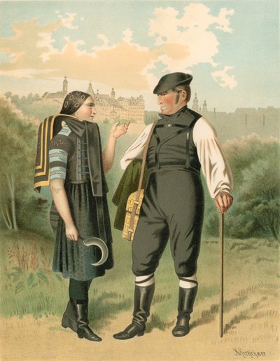 Traje alemão, Allenburg de Albert Kretschmer