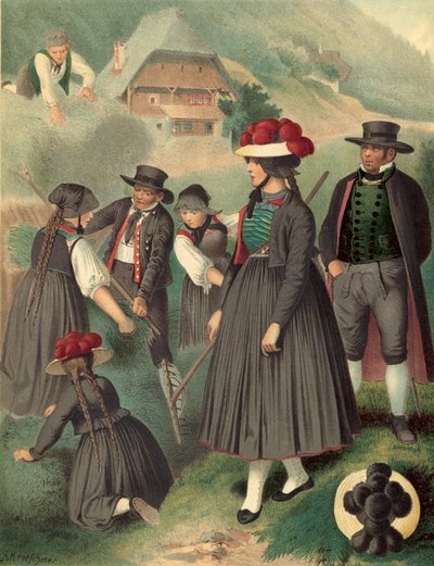 Traje alemão, Baden Gutachthal de Albert Kretschmer
