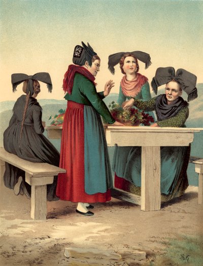 Traje alemão, Baden, Stauffen u Mullheim de Albert Kretschmer