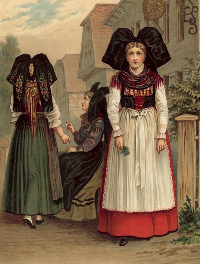 Traje alemão, Elsass Geispolsheim de Albert Kretschmer