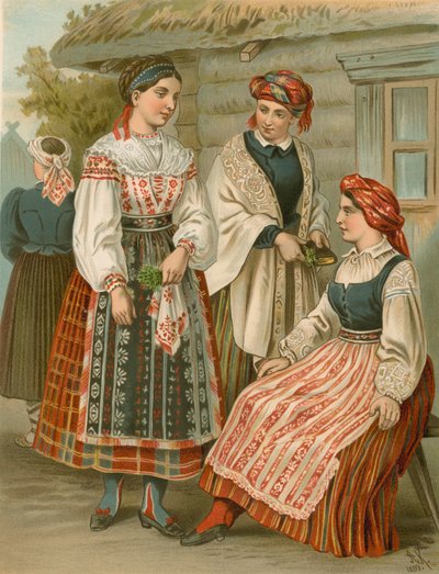 Traje alemão, Littauen de Albert Kretschmer