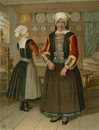 Traje alemão, Schleswig, Ostenfeld de Albert Kretschmer